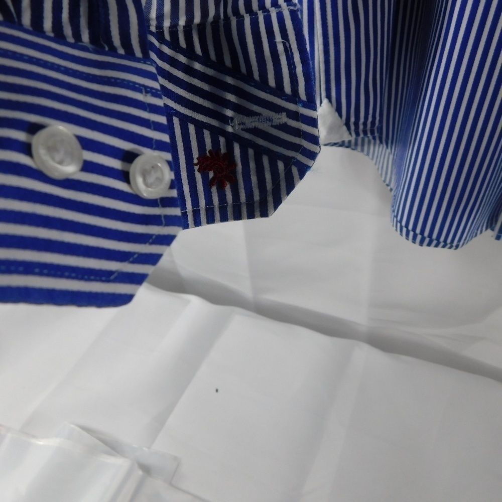 Robert Graham Mens Blue White Pinstripe - Picture 3 of 4